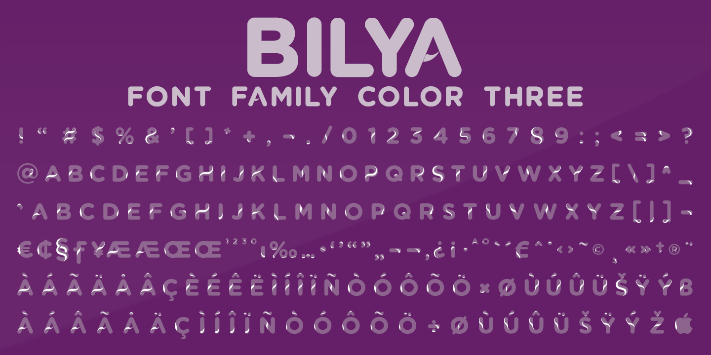 Example font Bilya Layered #8